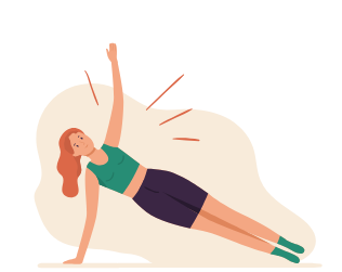 Mulher fazendo pilates